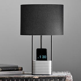 Triangular Base Table Lamp with USB