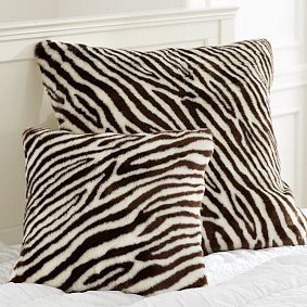 Zebra Fur Pillow Cover