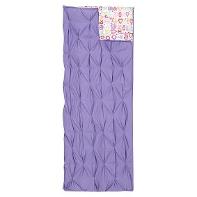 Pintuck Sleeping Bag &amp; Pillowcase, Xoxo