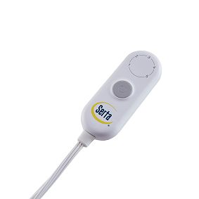 Serta Malea Shaggy Faux Fur Heated Throw