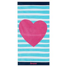 Big Heart Beach Towel UPF 50+