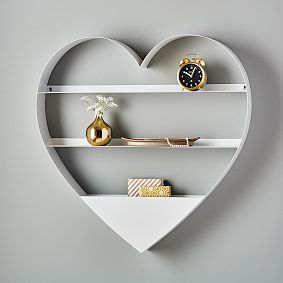 Metal Heart Shelf