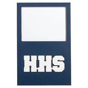 Diploma Frame, Navy/White
