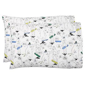 Winter Dudes Flannel Pillowcases