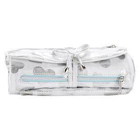 Shine On Jewelry Roll, Silver Hearts