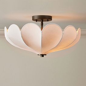 Chris Loves Julia Parasol Semi-Flush Mount (18")
