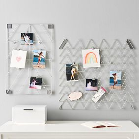 No Nails Metallic Photo Holder, Triangular