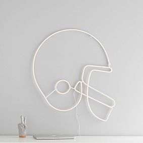 Football Helmet Wall Light