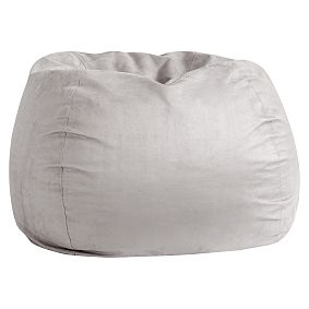 Large Light Gray Performance Everyday Suede™ Beanbag