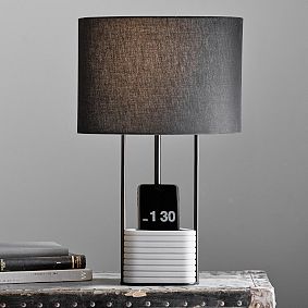 Triangular Base Table Lamp with USB