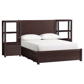 Costa Storage Bed &amp; Storage Tower Nightstand Set