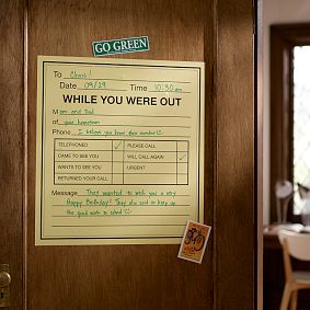 While You Were Out Message Board Decal