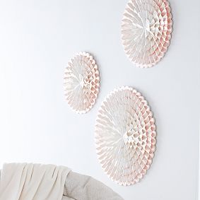 Capiz Flower Wall Decor, Set of 3