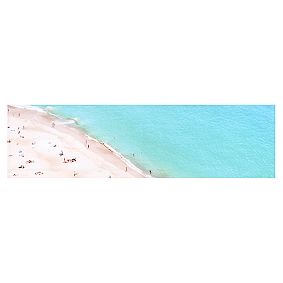 Panoramic Beach Scene Tapestry