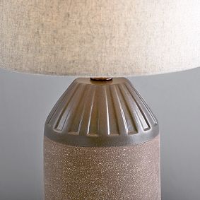 Ridged Ceramic Table Lamp