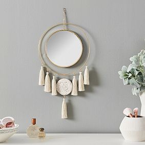 Tassel Mirror Wall Hanging