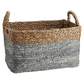 Color Block Braided Bins
