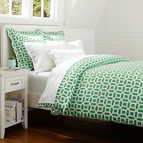 Peyton Duvet Cover, Kelly Green