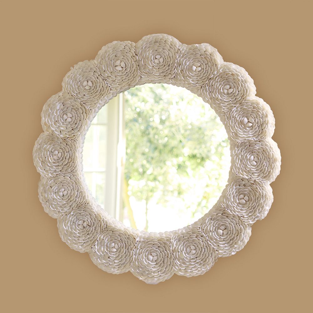 Shell Rosette Mirror
