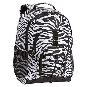 Gear-Up Black Zebra Backpack