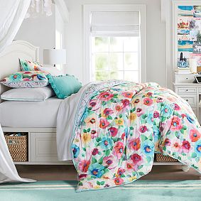 Rainbow Blossoms Reversible Comforter