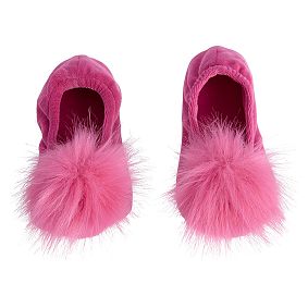 Sugar Puff Slippers, Pink Magenta