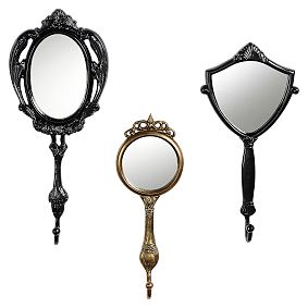 Anna Sui Ornate Mirrored Hooks, Set of 3