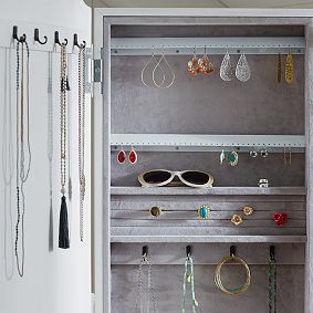 Jewelry Storage Floor Mirror