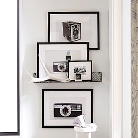 Vintage Camera Framed Art, 28"x21"