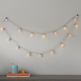 Bulb String Lights w/Black Cord