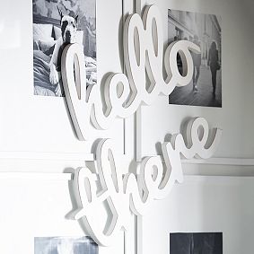 Hello There Wood Word Décor