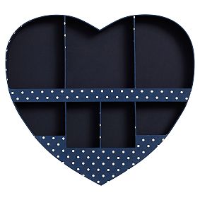 No Nails Fabric Heart Wall Organizer