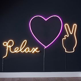 Peace Hand Wall Light