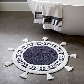 Round Tassel Bath Mat