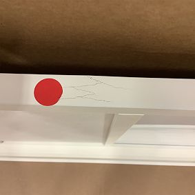 Open Box: Triple Study Wall Board, 44&quot; x 28&quot; - White