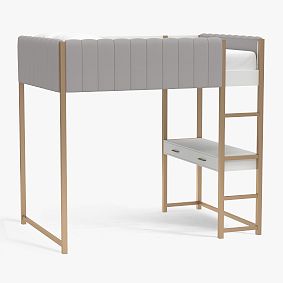 Avalon Full Upholstered Loft Bed