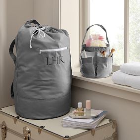 Pottery Barn Shower Caddy and Laundry Bag
