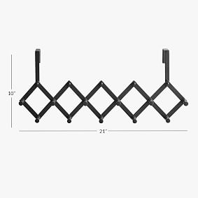 Expandable Metal Over The Door Multi Hook
