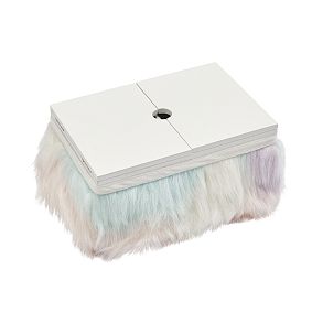 Faux-Fur Mani Pedi Lapdesk - Unicorn