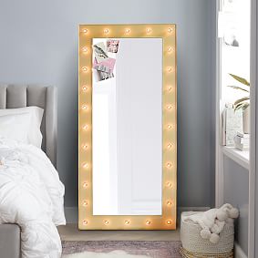 Marquee Floor Length Light Mirror (28&quot;x59&quot;)