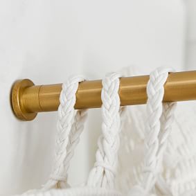 Tension Curtain Rod - Brass