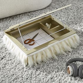 Faux-Fur Adjustable Lapdesk - Llama