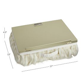Faux-Fur Adjustable Lapdesk - Llama