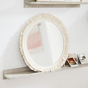 No Nails Fringe Mirror
