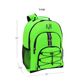 Gear-Up Neon Green Solid  Backpack