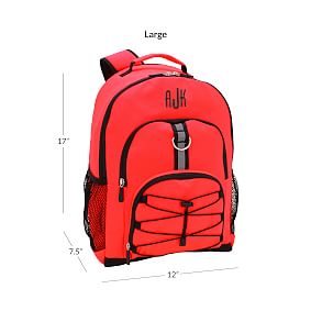 Gear-Up Neon Red Solid  Backpack