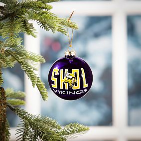 NFL Blown Glass Ornament