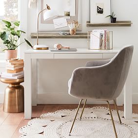 Open Box:  Performance Everyday Velvet Baylor Stationary Desk Chair - Gray