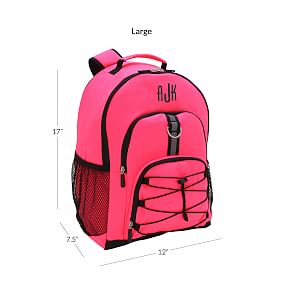Gear-Up Neon Pink Solid  Backpack