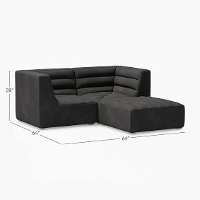 Hudson Loveseat and Ottoman Set (64")